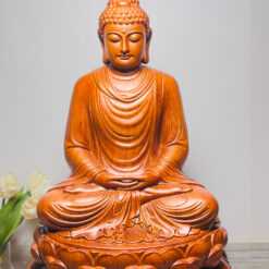 tượng phật thích ca gỗ hương - thumbnail