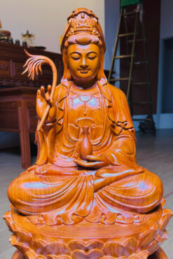 tượng quan âm đẹp - chính diện