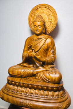 Tượng Bổn Sư Thích Ca chuyển pháp - góc nghiêng phải