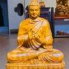 Tượng Bổn Sư Thích Ca chuyển pháp luân gỗ gõ vàng - thumbnail